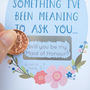 Will You Be My Maid Of Honour Scratch Card, thumbnail 2 of 11