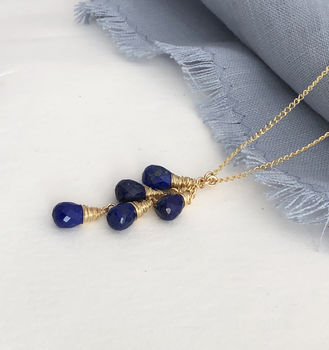 Lapis Lazuli Lariat Necklace, 2 of 3