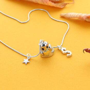 Kids Personalised Love Ghost Necklace, 2 of 3