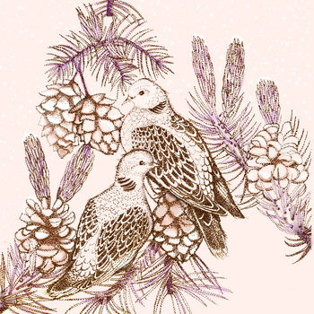'Turtle Doves' Print, 3 of 3