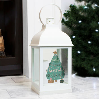 Personalised Christmas White Lantern Gift, 3 of 3