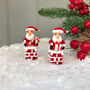 Handblown Glass Santa In Chimney, thumbnail 5 of 5