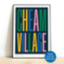 Cheam Village Typographic Print, thumbnail 1 of 5