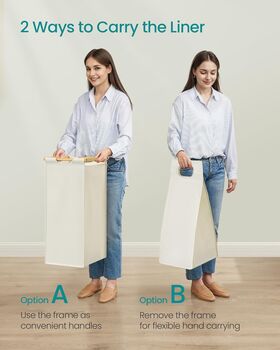 Laundry Sorter Hamper With Shelf Storage, 7 of 7