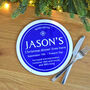 Personalised Blue Plaque Placemat, thumbnail 1 of 5