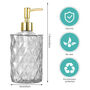 Two Pack Versatile Glass Soap Dispenser Bottle Pump, thumbnail 10 of 12