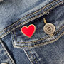 I Loves You I Do Heart Pin Badge Valentine Card, thumbnail 6 of 12