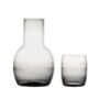 A Smoky Ovals Design Carafe And Glass, thumbnail 3 of 3