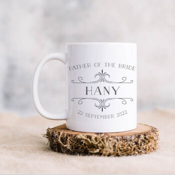 Wedding Father Of The Bride Personalised Mug, 2 of 5