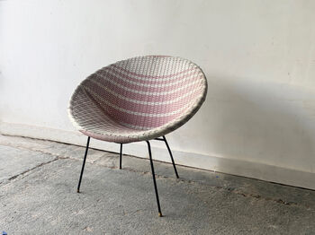 Vintage Mid Century Wicker Patio Chairs, 4 of 12