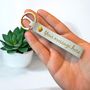 Personalised Engraved Leather Keychain – Personalised Gift, thumbnail 4 of 7
