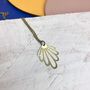 Minimal Brass Flower Cut Out Necklace, thumbnail 1 of 8