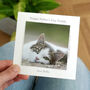 Cat Father's Day Photo Magnet Card, thumbnail 1 of 5