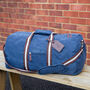 Personalised Vintage Canvas Holdall With Luggage Tag, thumbnail 8 of 8