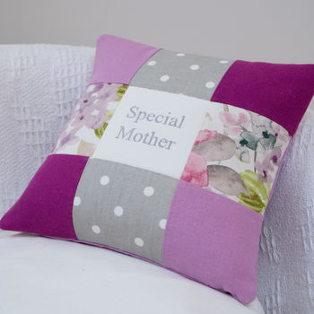 Special Mother Cushion Purple And Grey, 3 of 4