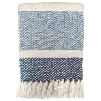 Berber Grainy Blue Throw, 2 of 3