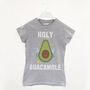 Holy Guacamole Women's Avocado Slogan T Shirt, thumbnail 2 of 2
