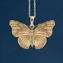 Large 18ct Gold Plated Admiral Butterfly Necklace, thumbnail 1 of 11