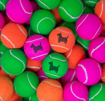Scottie Dog Tennis Balls, 3 of 7