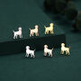 Sterling Silver Labrador / Retriever Puppy Dog Stud Earrings, thumbnail 2 of 12