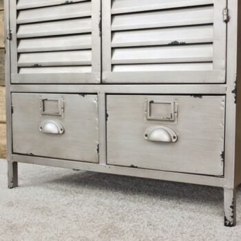 Tall Industrial Metal Cabinet, 3 of 3
