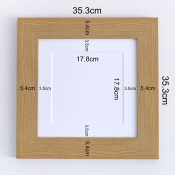Square Wooden Effect Frame Gallery Wall Collection, 4 of 4
