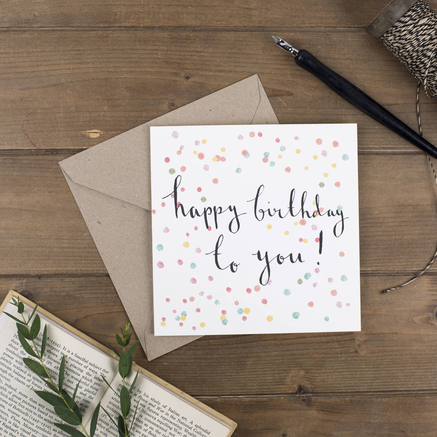 happy birthday card by wildflower illustration co. | notonthehighstreet.com