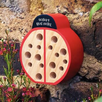 Personalised Wooden Ladybird Hotel, 3 of 4