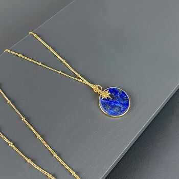 Lapis Lazuli Disc Necklace, 5 of 5