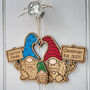 Personalised Oak Eco Gnome Family Of Five Decoration, thumbnail 6 of 7