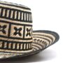 Black Arawak Short Brim Straw Hat, thumbnail 4 of 9