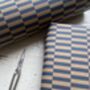 Navy Checkerboard Pattern Fibre 450 X 320mm Size Wrapping Paper Sheet, thumbnail 5 of 6