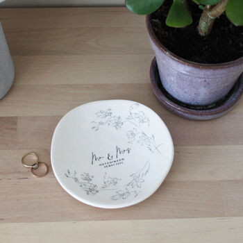 Hand Painted Wedding Plate, 5 of 6