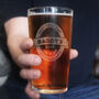Custom Beer Label Style Pint Glass, thumbnail 3 of 7