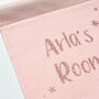 Pink Personalised Room Banner Girls Decor, thumbnail 2 of 7