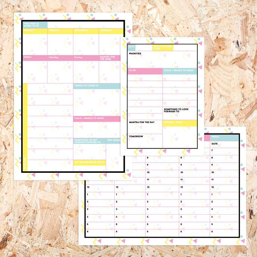 Desk Planner Stationery Gift Set By Veronica Dearly