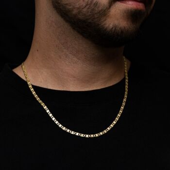 23k Gold Love Heart Valentino Chain Necklace For Men, 12 of 12