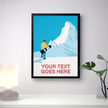 Personalised Snowboarder Poster, 2 of 7