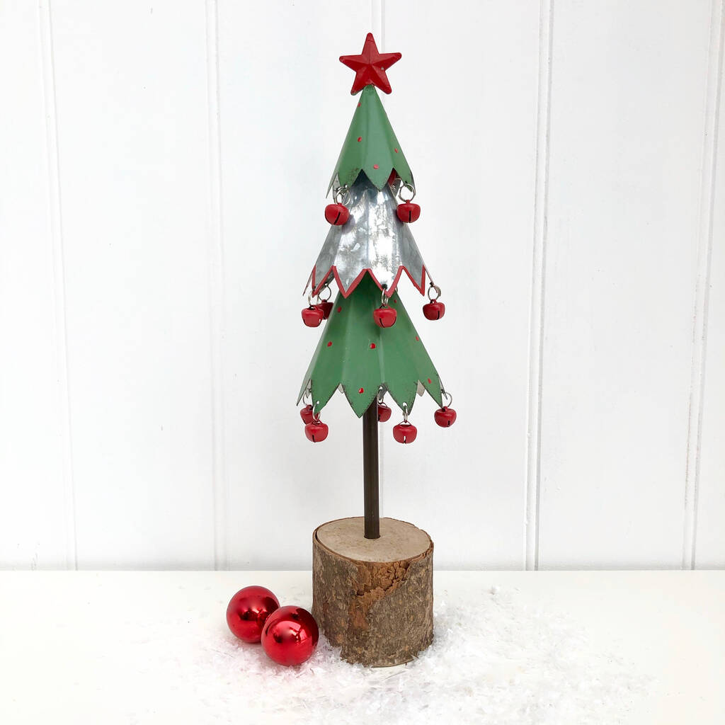 Christmas Tree With Red Bells By Pink Pineapple Home &amp; Gifts | notonthehighstreet.com