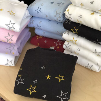 Metallic Star Embroidered Sweater, 5 of 6