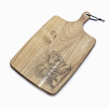 Personalised Chow Chow Engraved Acacia Serving Board, 5 of 10