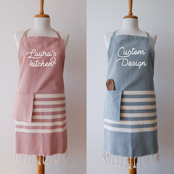 Personalised Cotton Apron And Cotton Tea Towel, 9 of 12