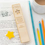 Personalised A* Teacher Wooden Bookmark Star, thumbnail 4 of 6