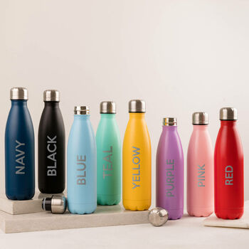 Engraved 'Just Be You' Metal Water Bottle, 2 of 2