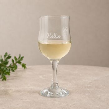 Engraved Wine Glass Personalised 18th Birthday Gift, 5 of 11