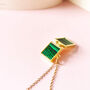 Personalised Malachite Locket Necklace, thumbnail 6 of 12