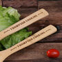 Personalised Bamboo Salad Serving Utensils, thumbnail 2 of 4