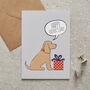 Golden Cocker Spaniel Father's Day Card, thumbnail 1 of 2