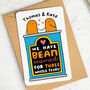 'Bean Married Three Years' Personalised Wallet Card, thumbnail 1 of 2