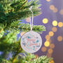 Personalised Couples Art Deco Style Christmas Bauble, thumbnail 2 of 4
